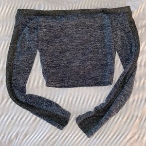 Off the shoulder Cropped Sweater